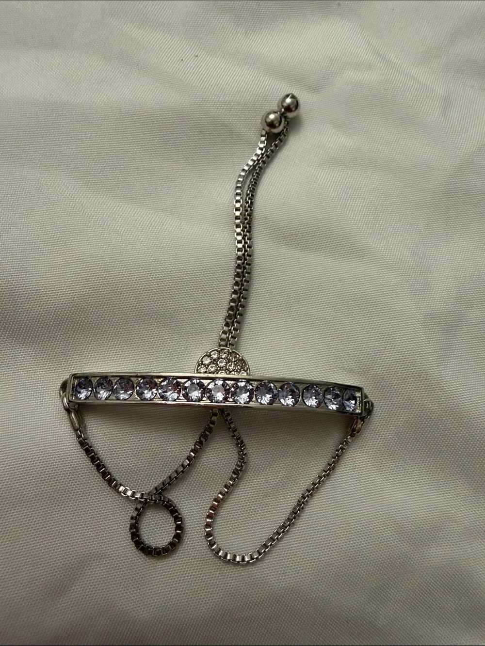 Brilliance “Enjoy The Journey” Crystal Bar Bracelet